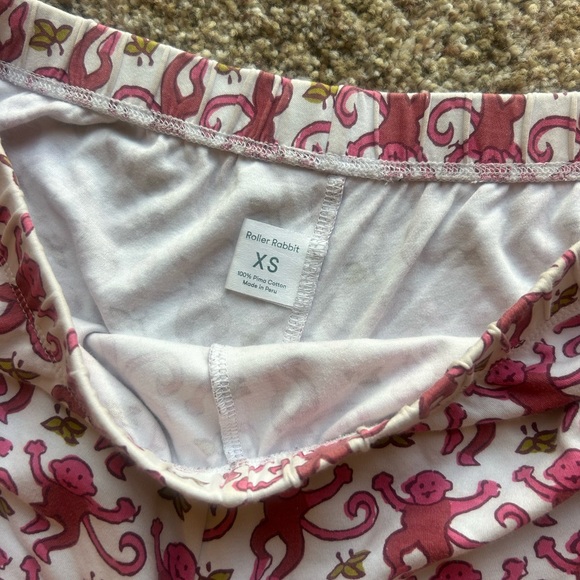 Roller Rabbit Pink Monkey Shorts - Picture 4 of 4